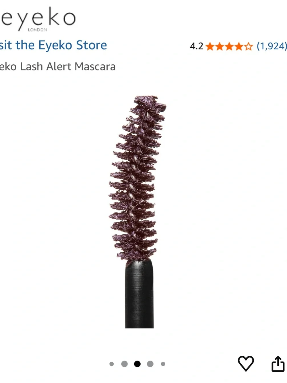 Eyeko London Lash Alert Lift & Curl Brown Mascara Full Size